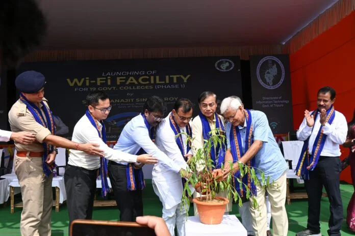 Free Wi-Fi facility launched in 19 degree colleges in Tripura