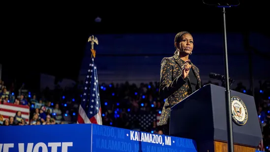 Michelle Obama warns women's lives would be at risk if Trump returns to WH, urges voters to ‘Take our lives seriously’
