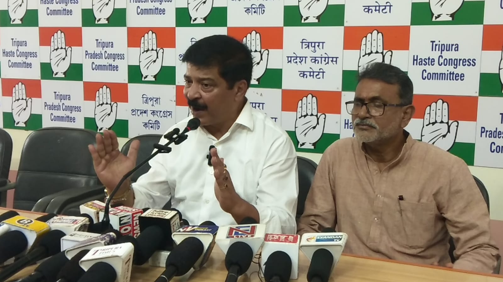 Congress MLA Sudip Roy Barman alleges irregularities in land allotment for establishing private hospital; Minister Sushanta Chowdhury denies allegation