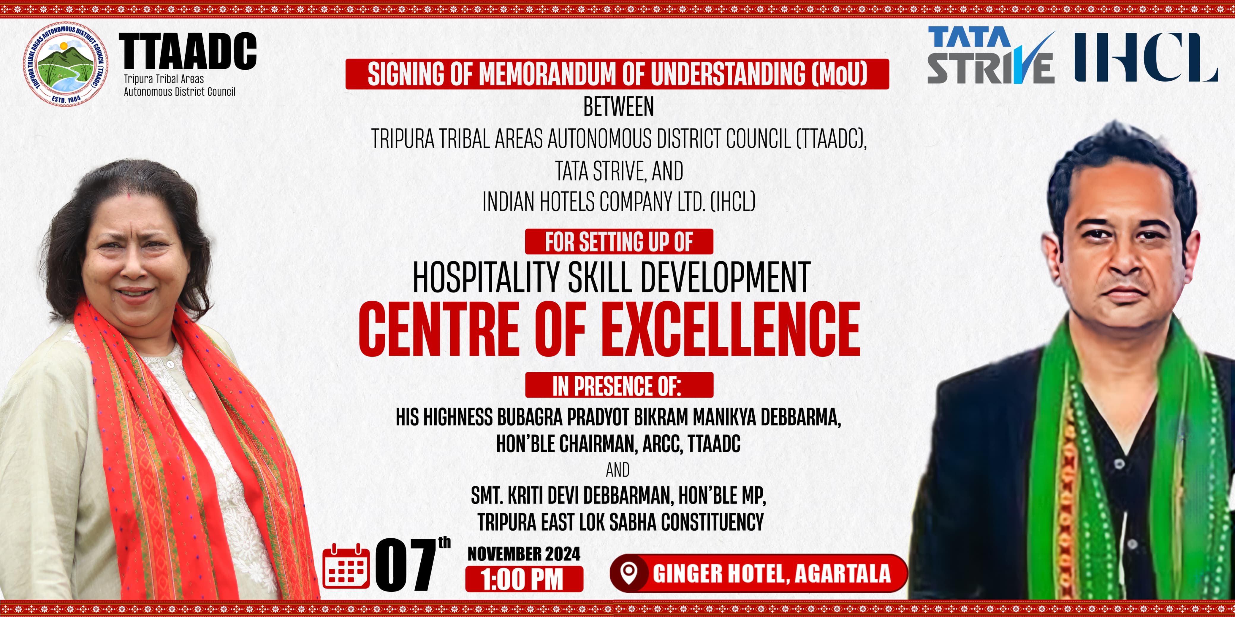 Tripura's Hospitality Sector Set for Growth: MoU Signing for Skill Development Centre