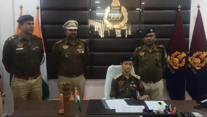 15-year-old student appointed as the District Superint for endent of Police (SP) for West Tripura Police Week