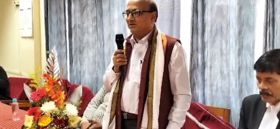 Tripura High Court Bar Association  organizes felicitation programme for  Advocate General Shaktimoy Chakraborty