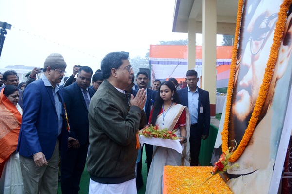 State celebrates 128th birth anniversary of Netaji Subhas Chandra Bose