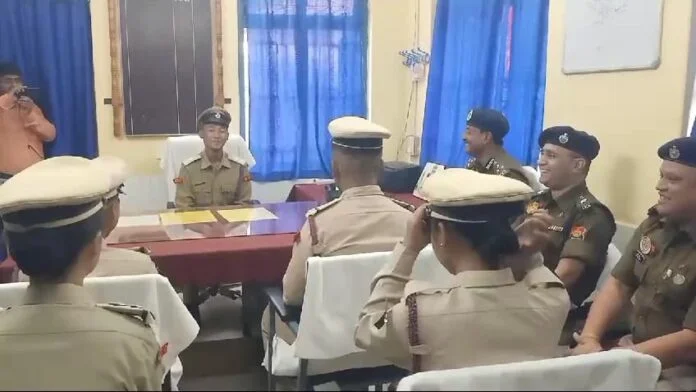 Students undertook a unique responsibility by performing duties at Khowai Police Station