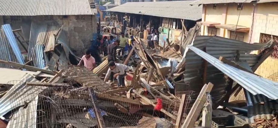 Demolition of Agartala Lake Chowmuhni Bazar sparks row