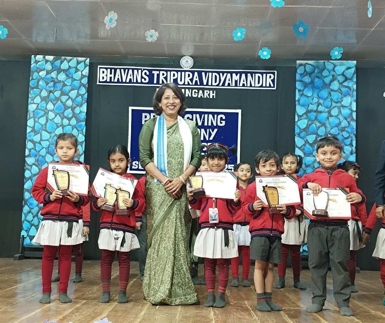 Year-End Prize Giving Ceremony held in Bhavans Tripura Vidyamandir
