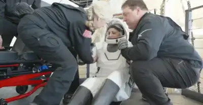 Sunita Williams Returns Earth  after nine months