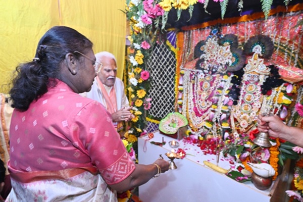 President Murmu prays at prominent Mathura, Vrindavan shrines