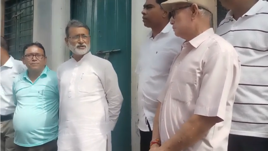 Ashish Saha Visits Fire-Hit Bishalgarh Office, Vows Revival