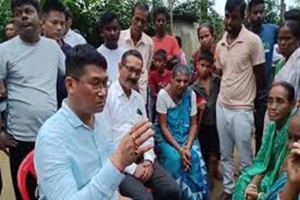 Minister Debbarma launches Haludia road repairs, keeps promise