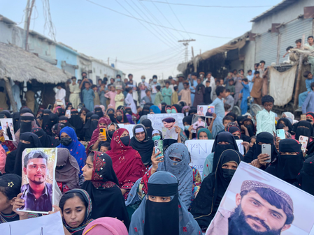 Baloch Families Protest Enforced Disappearances in Kech
