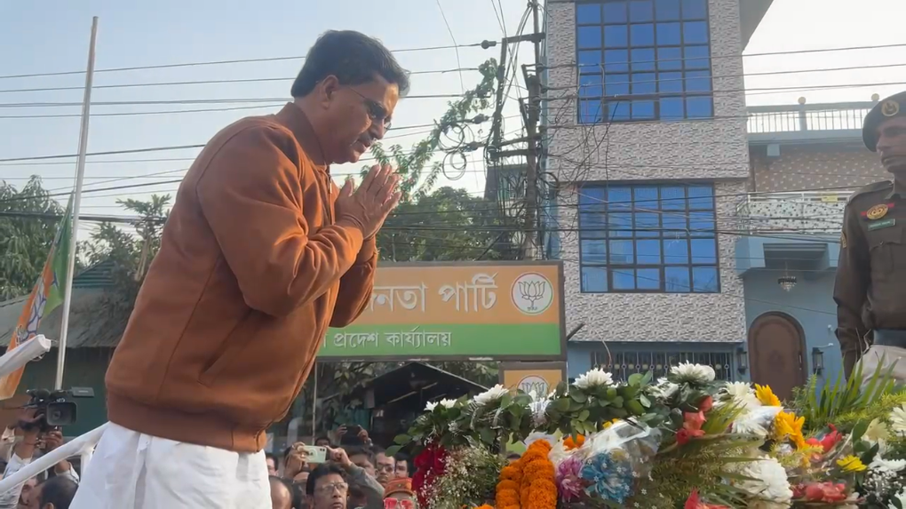 Tripura Assembly, BJP Office Pay Tribute to Late Speaker Sen