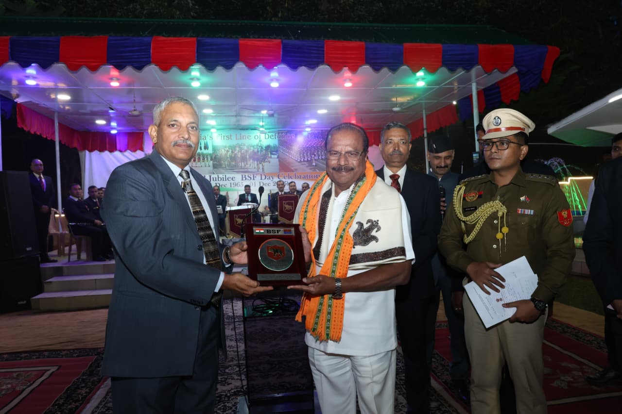 Tripura Governor Attends BSF Diamond Jubilee in Agartala