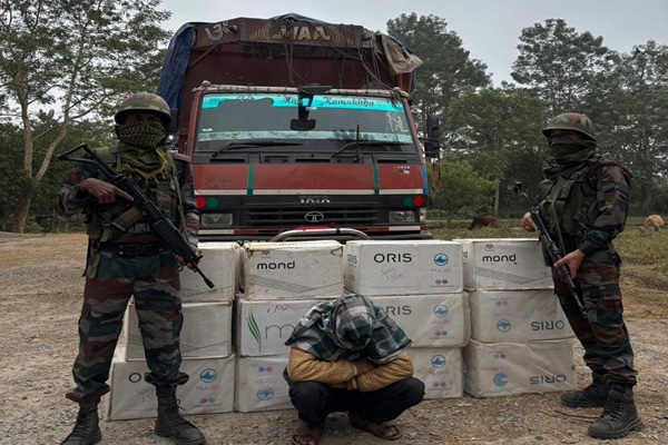 Assam Rifles, Customs Seize ₹65 Lakh Cigarettes in Khowai