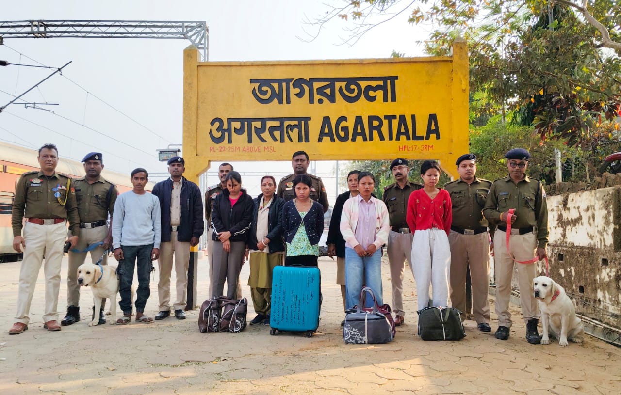 Agartala station: 4 women held with 46 kg ganja