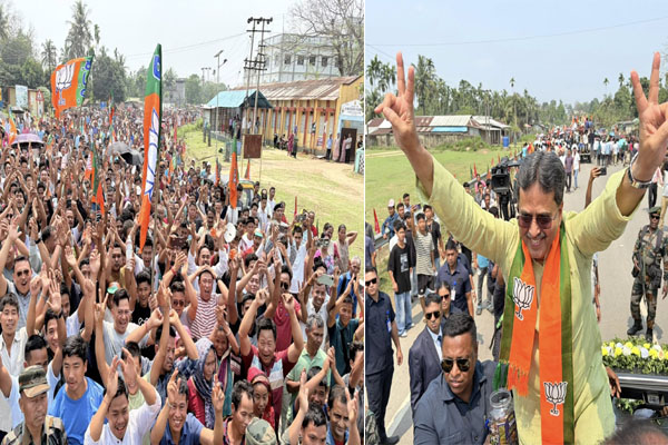 BJP Rally Draws Massive Janajati Support Ahead of ADC Poll Nominations