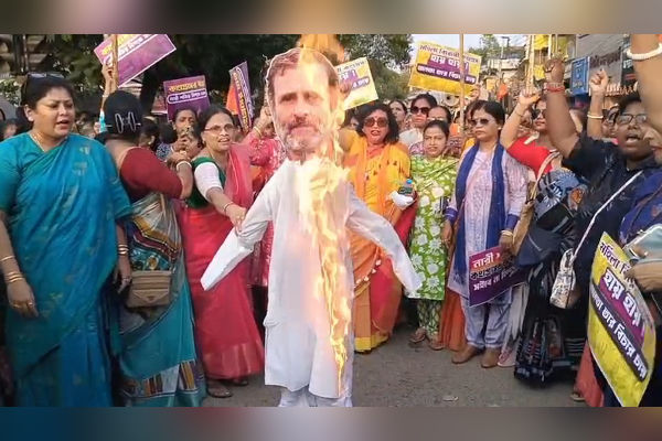 BJP protests in Agartala over Nari Shakti Bill row
