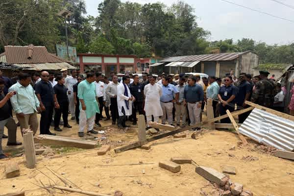 CM Manik Saha visits violence-hit ADC areas in Tripura