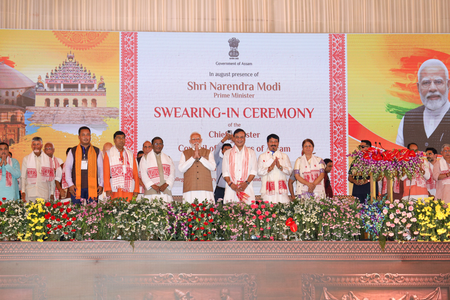 NDA Leaders Congratulate Himanta on Assam Oath