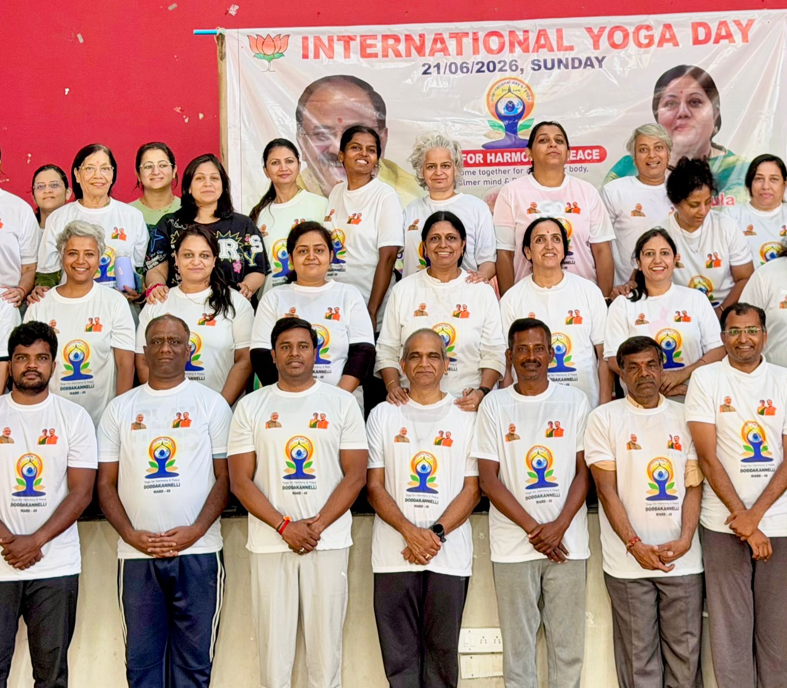 International Yoga Day Celebrated with Enthusiasm at Greenwood Regency Apartment in Mahadevapura