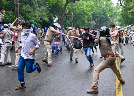 Delhi HC Seeks Centre, Police Reply on PILs Alleging Excessive Force During NEET Protest