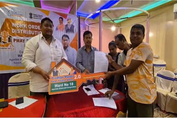 28 PMAY-U beneficiaries receive Agartala work orders