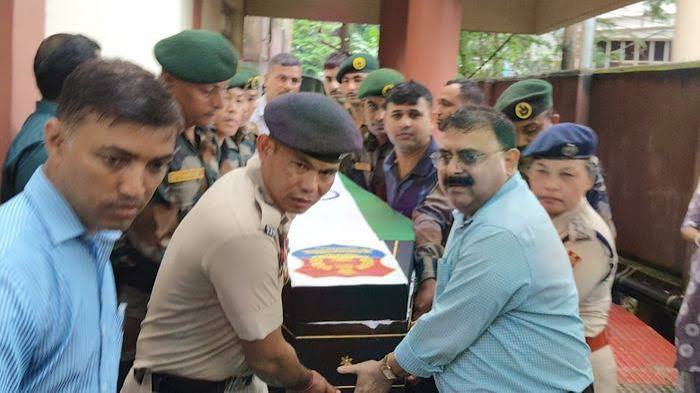 Tripura DGP Dhankar cremated with state honours.