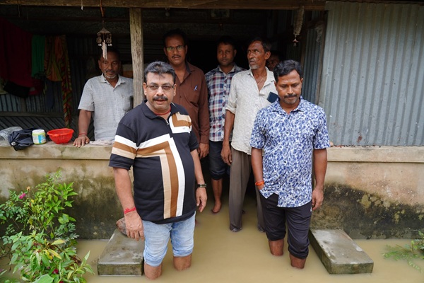 Boxanagar MLA Visits Flood-Hit Villages