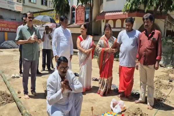 Ramnagar Sanghati Club Holds Khuti Puja