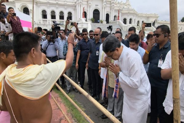 CM Manik Saha joins traditional Ker Puja in Agartala
