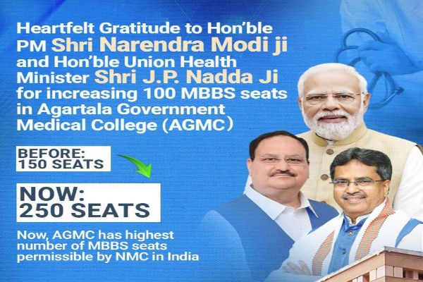 AGMC MBBS intake increased to 250 seats from 2026-27