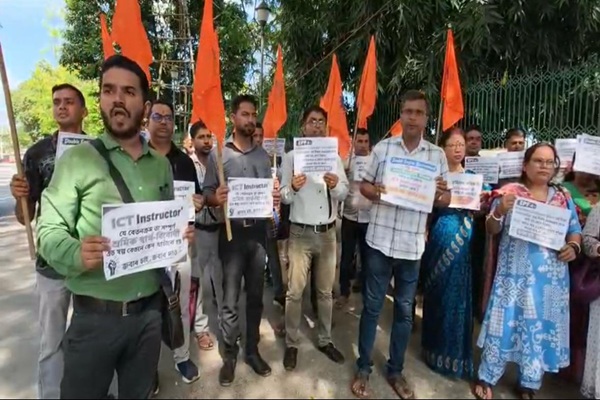 Tripura computer teachers protest over wages, threaten mass resignation