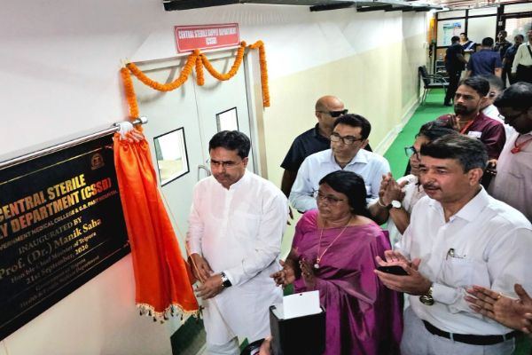 CM Saha inaugurates ICU, CSSD facilities at AGMC and GBP Hospital