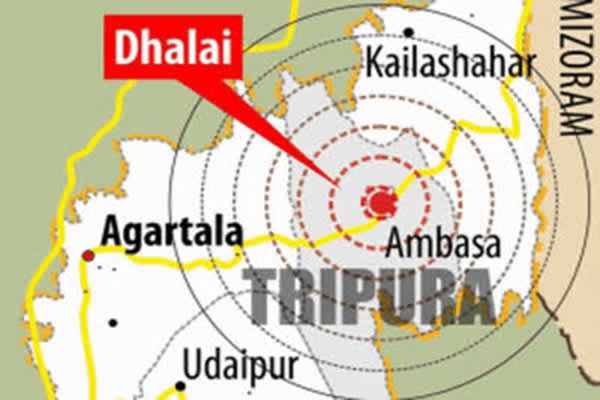 3.8-magnitude earthquake jolts Tripura's Dhalai, no damage reported