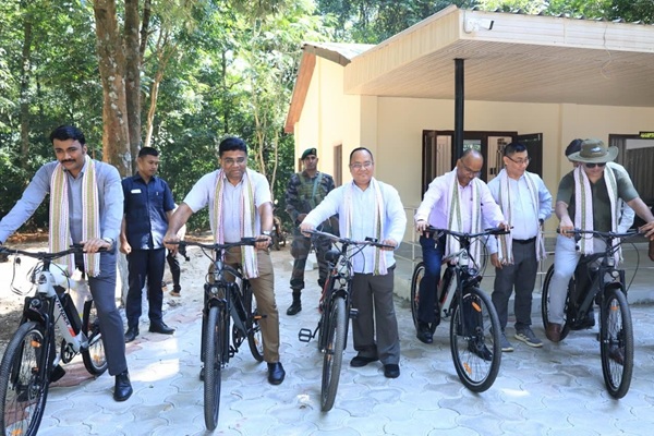 Tripura minister inaugurates renovated Sepahijala resort, launches e-bike service