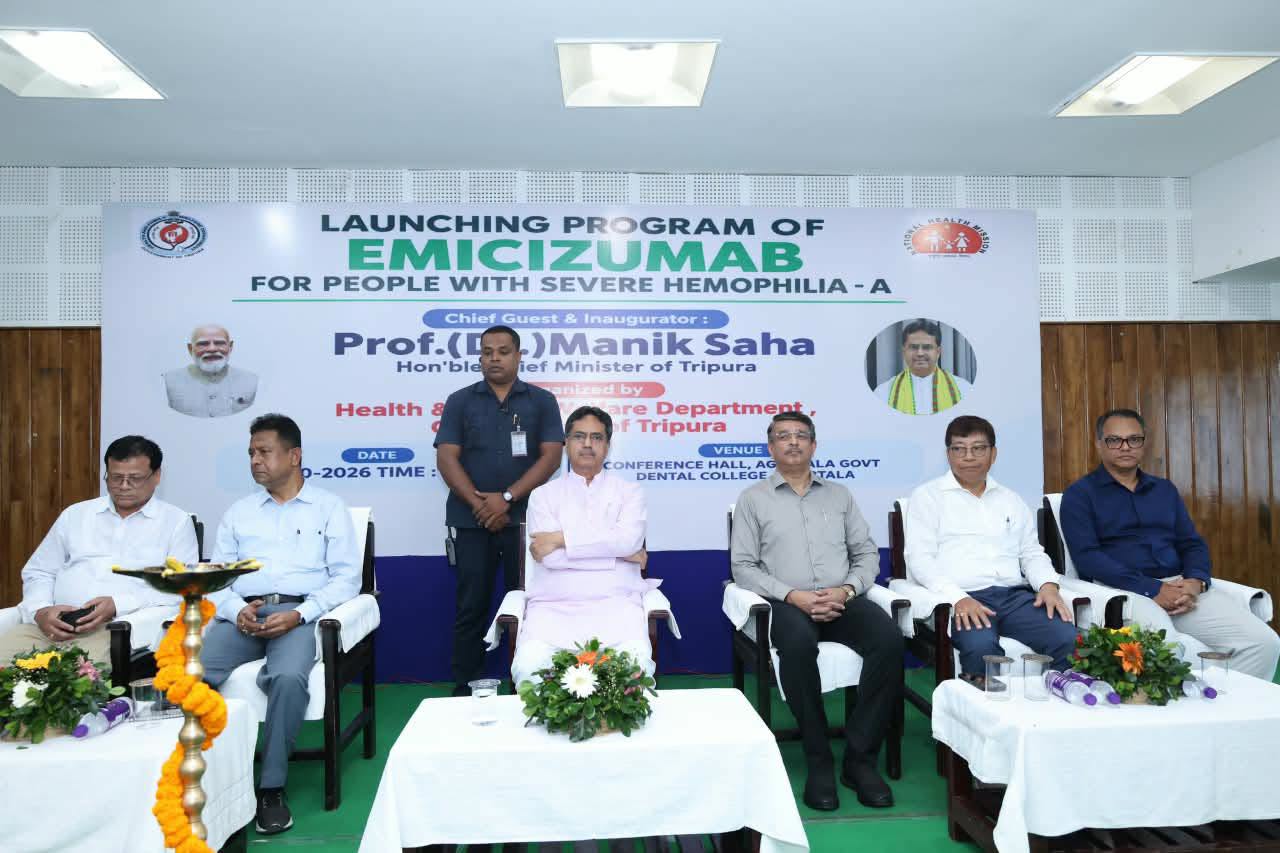 Tripura launches free advanced treatment for Haemophilia A patients