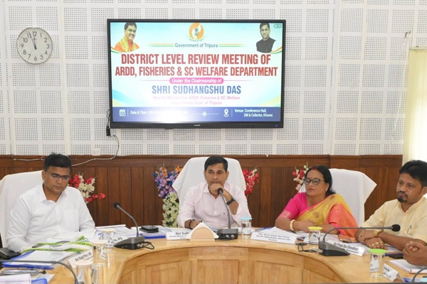 Tripura minister reviews welfare schemes, development projects in Khowai