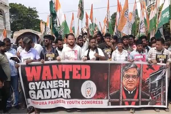 Tripura Congress observes 'Black Day', seeks CEC Gyanesh Kumar's resignation