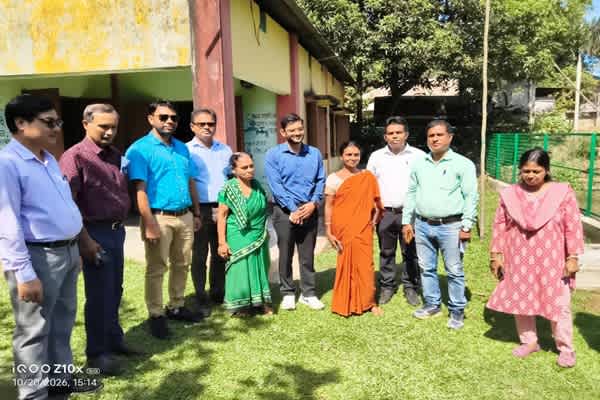 Khowai DM inspects Jal Jeevan Mission project, Anganwadi centre