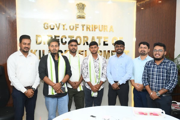 Three Tripura youths secure machine operator jobs in Dubai after skill training