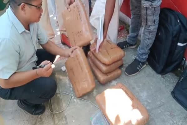 Two held with 18 kg cannabis during patrol in Agartala