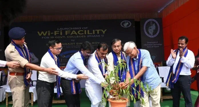 Free Wi-Fi facility launched in 19 degree colleges in Tripura