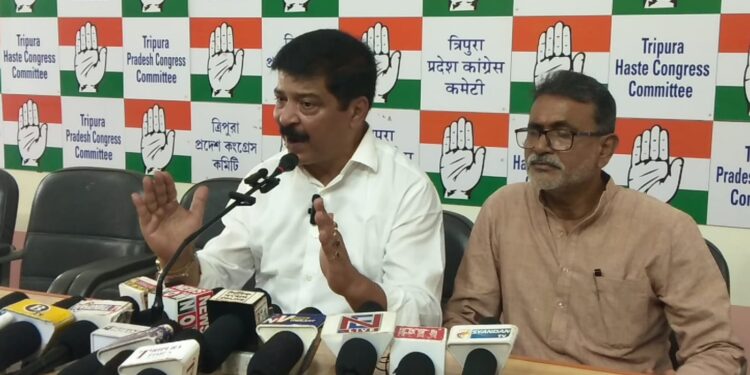 Congress MLA Sudip Roy Barman alleges irregularities in land allotment for establishing private hospital; Minister Sushanta Chowdhury denies allegation