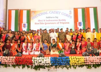 Tripura Governor attends NCC program at 21 Sector Assam Rifles