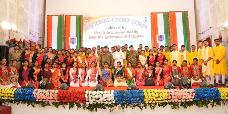 Tripura Governor attends NCC program at 21 Sector Assam Rifles