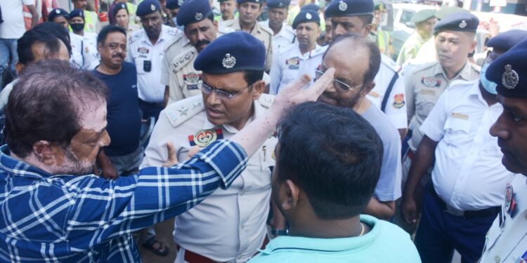 Police efforts to ease Road congestion left techies stuck in offices for hours