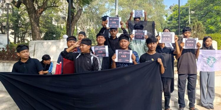 Tipra Students’ Federation Protests Against Citizenship Amendment Act