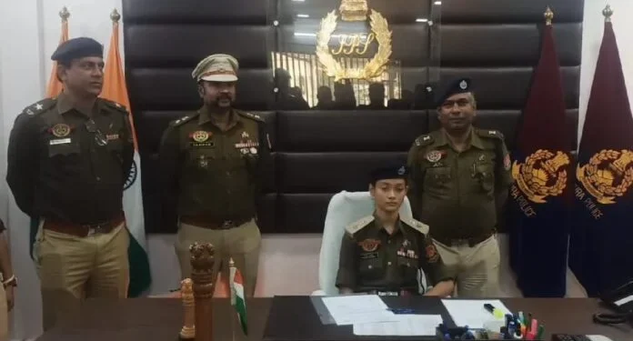 15-year-old student appointed as the District Superint for endent of Police (SP) for West Tripura Police Week