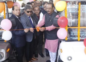 MP Rajib Bhattacharjee donates Two electric golf carts worth Rs. 12 lakh to GBP Hospital