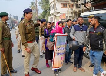 STGT exam candidates stage protest
